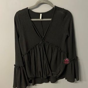 Sage long sleeve top w/ tags